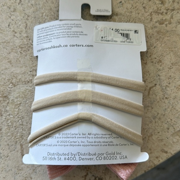 Carter’s headwraps, 3-pack, 0-12 months, NWT - Picture 2 of 2